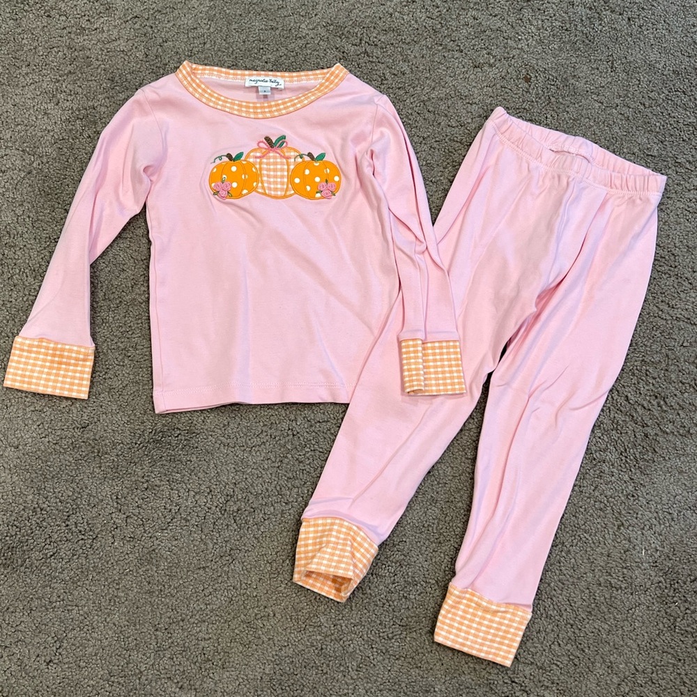 Magnolia Baby Pumpkin Pajamas